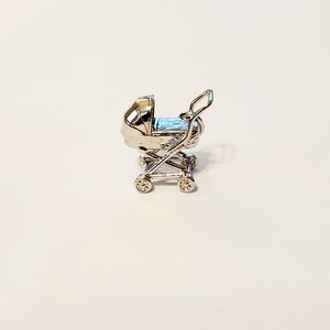 Sterling Silver Baby Buggy Charm